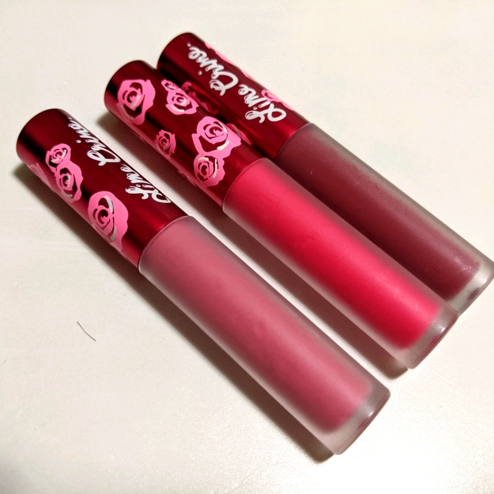 Lime Crime liquid lipstick trio